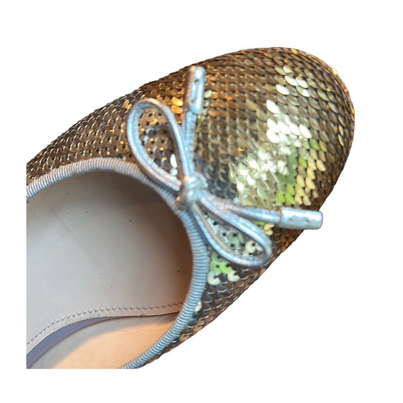PRADA gold sequin flats, size 38 EU, VGC - Picture 7 of 14